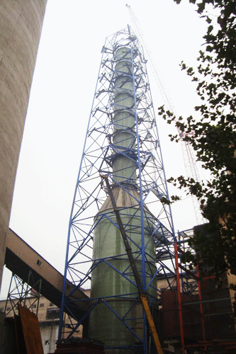 玻璃钢烟囱塔架